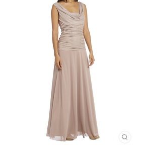 R & M Richards Blush Maxi Gown